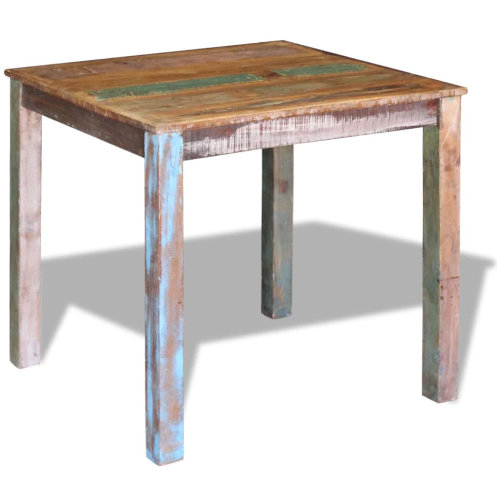 Mesa De Comedor De Madera Maciza Reciclada 80x82x76 Cm_2