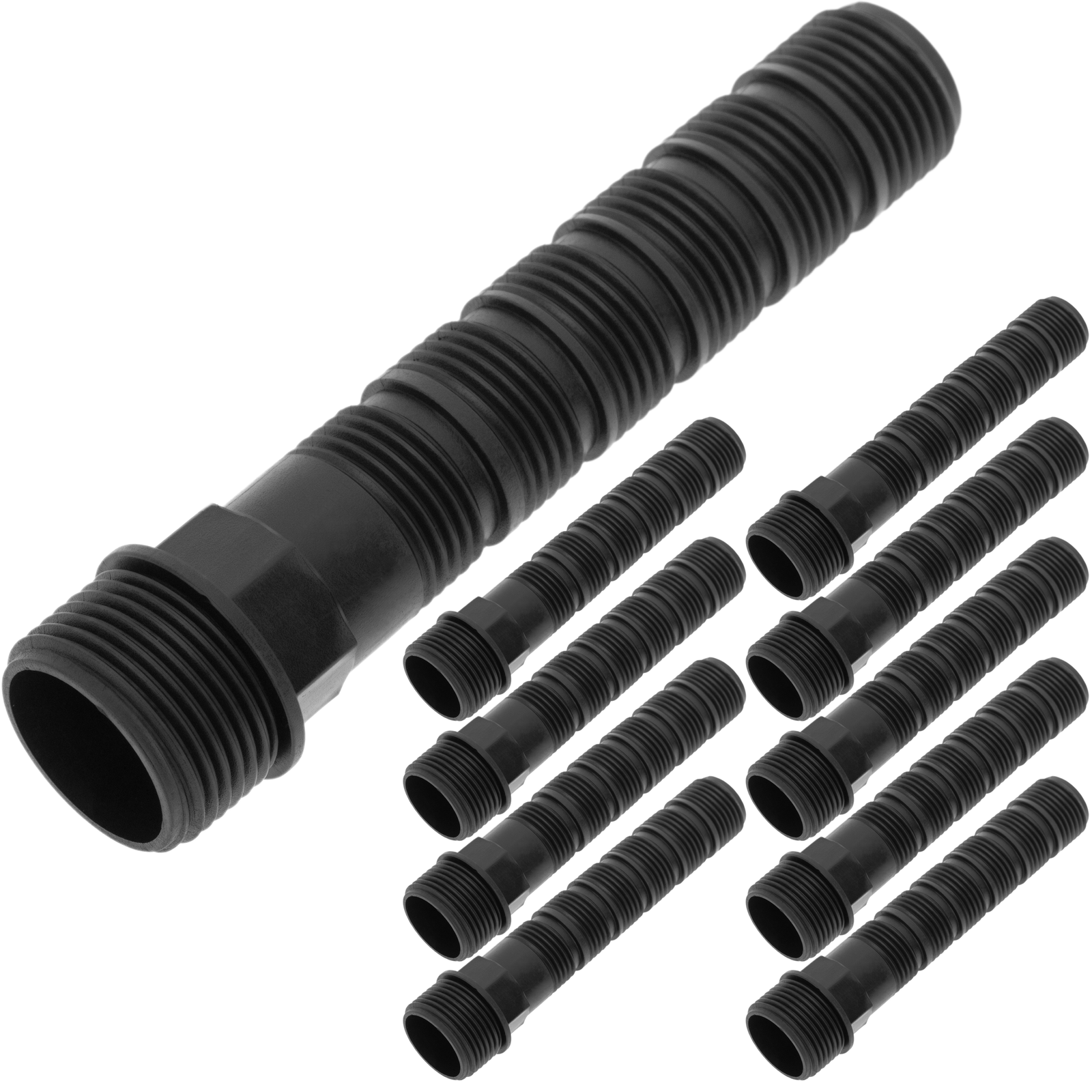 Pack De 10 Unidades Bobina Recortable Rosca Hembra 1/2 - 3/4 Pulgadas Color Negro_0