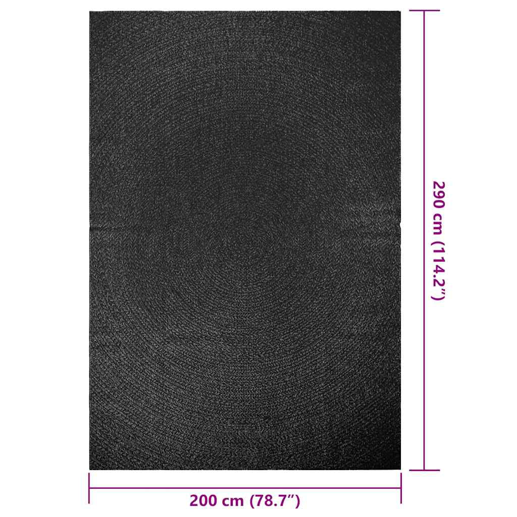 Vidaxl Alfombra Zizur Apariencia Yute Interior Exterior Antracita_2