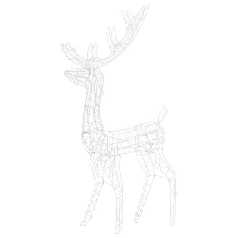 Vidaxl Adorno De Reno De Navidad Acrílico De Colores 140 Leds 120 Cm_5