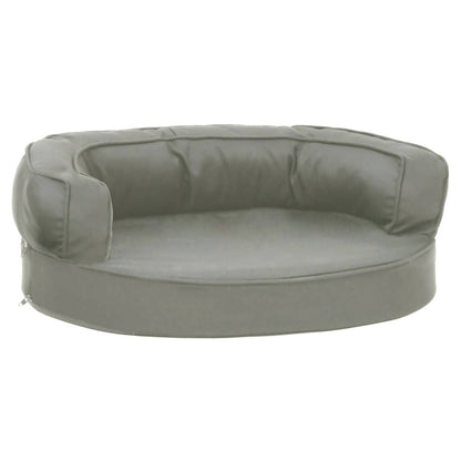 Vidaxl Colchón Para Cama De Perro Ergonómico Aspecto Lino Gris 60x42cm_0