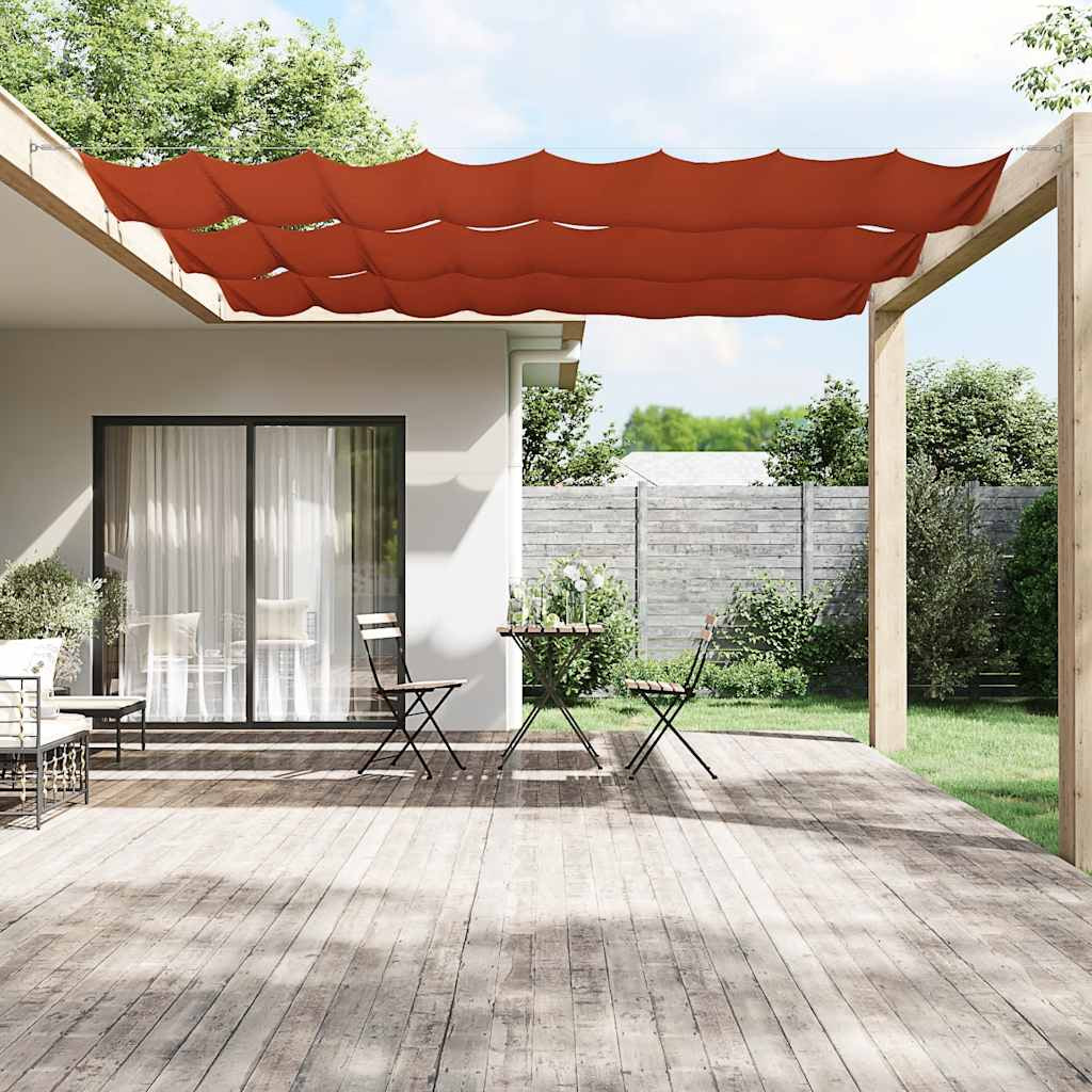 Vidaxl Toldo Vertical Terracota Tela Oxford 180x800 Cm_1