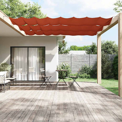 Vidaxl Toldo Vertical Terracota Tela Oxford 140x800 Cm_1