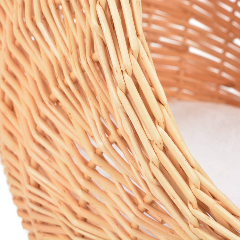 Vidaxl Rascador Para Gatos Con Poste De Sisal Madera Natural De Sauce_5