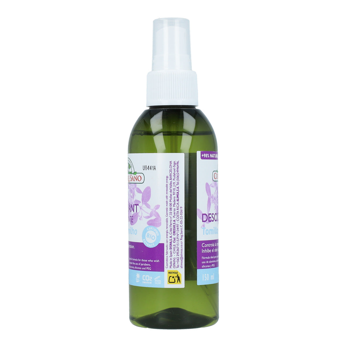 Pack 5x Desodorante tomillo Corpore Sano 150 ml