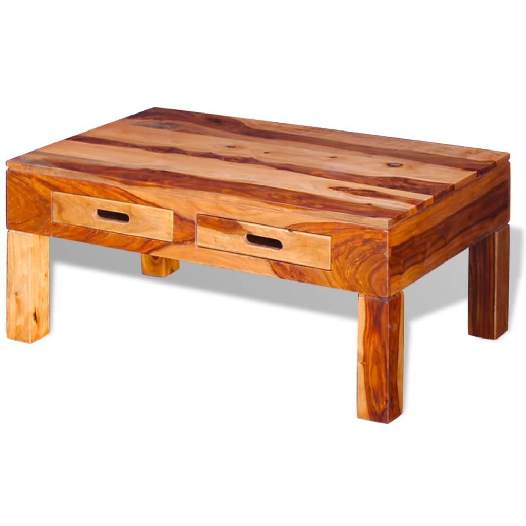 Mesa De Centro De Madera Maciza De Sheesham_2