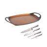 Set Plancha 36cm Y Cuchillos De Cocina San Ignacio