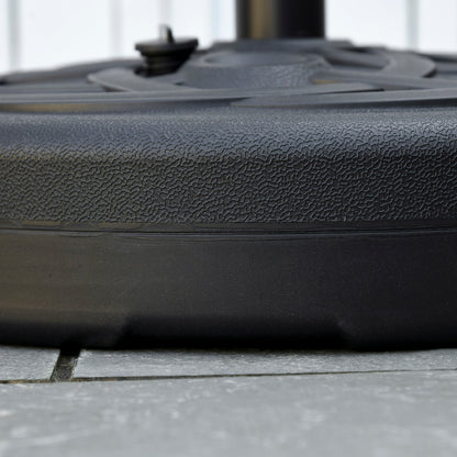 Outsunny Base De Sombrilla Pe 2,5 Kg Apto Para Postes De 38mm/48mm Ø56x30,5 Cm_4
