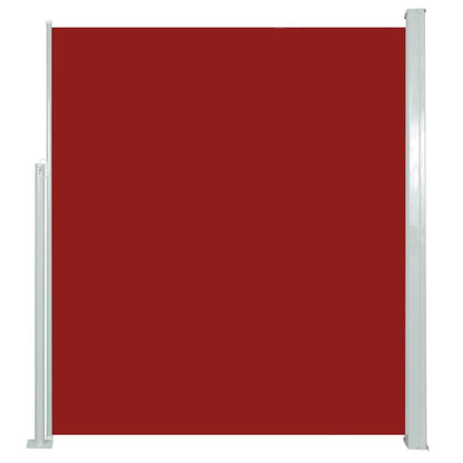 Vidaxl Toldo Lateral Retráctil Para Patio Rojo 160x500 Cm_0