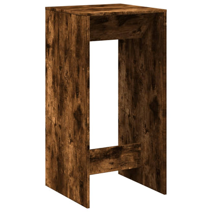 Mesa Alta De Bar Madera Ingeniería Roble Ahumado 51x50x103,5 Cm_0