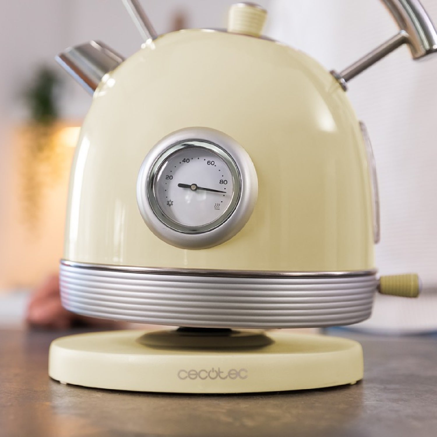 Cecotec Hervidor De Agua Thermosense 420 Vintage Light Yellow_1