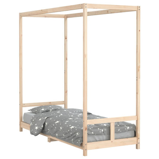 Vidaxl Estructura De Cama Para Niños Madera Maciza De Pino 80x200 Cm_0