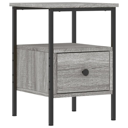 Mesita De Noche Madera De Ingeniería Gris Sonoma 34x36x50 Cm_0