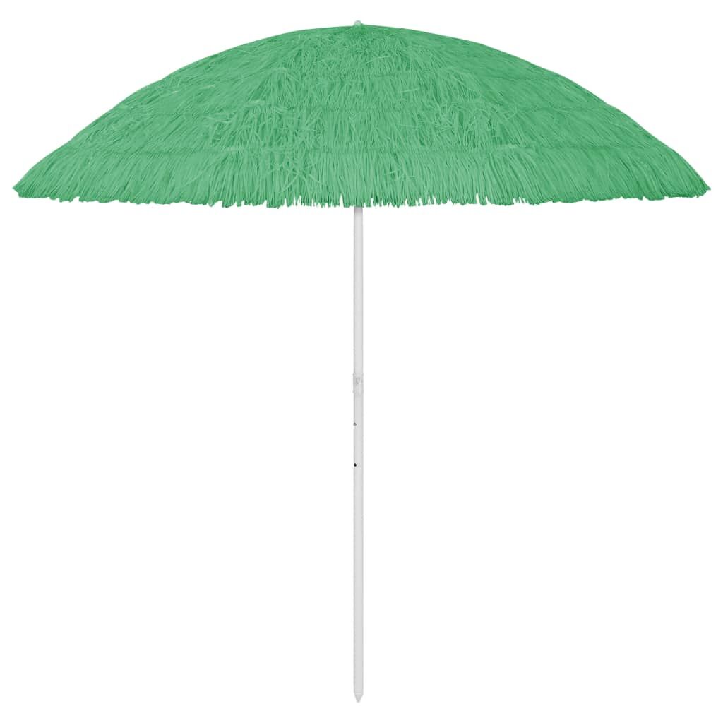 Vidaxl Sombrilla De Playa Hawaii Verde 300 Cm_0