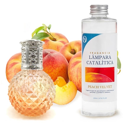Lámpara Catalítica Orange Diamonds + Aroma Peach Velvet 200ml - Elimina Malos Olores, Impurezas Y Perfuma_0