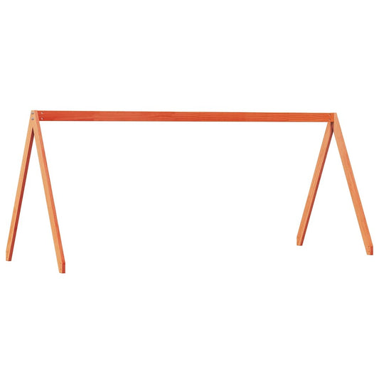 Techo De Cama Infantil Madera Maciza Pino Marrón 209x85,5x88 Cm_0