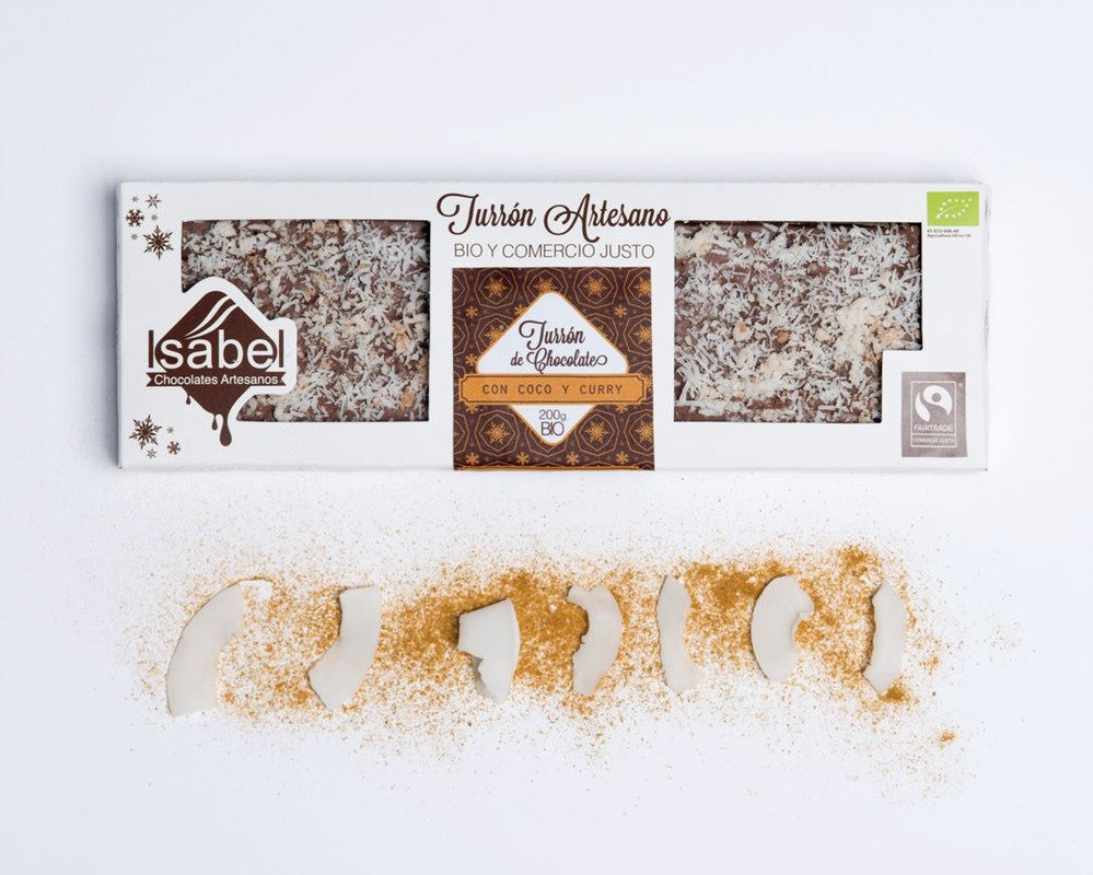 Turrón Artesano Bio – Coco Y Curry_0