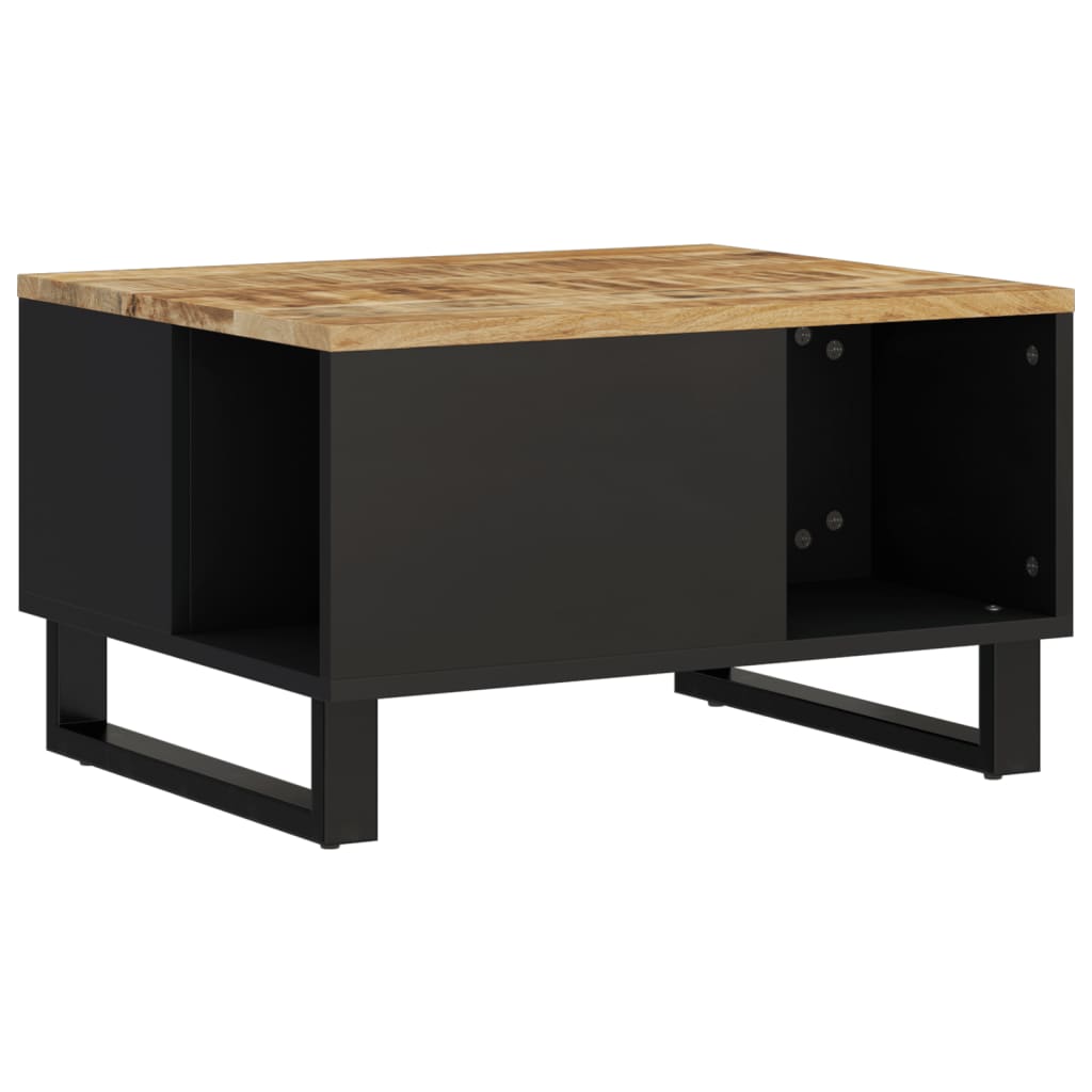 Mesa De Centro De Madera Maciza Mango 60x50x35 Cm_0