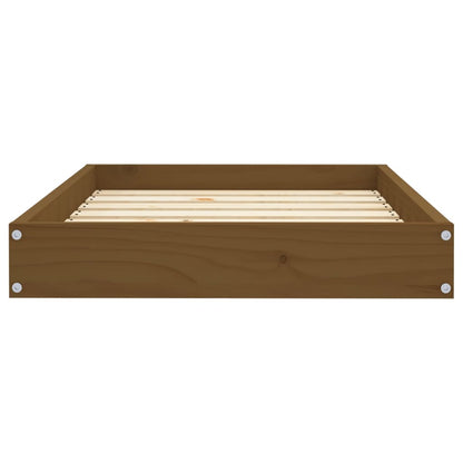 Cama Para Perros Madera Maciza Pino Marrón Miel 71,5x54x9 Cm / Vetonek_5