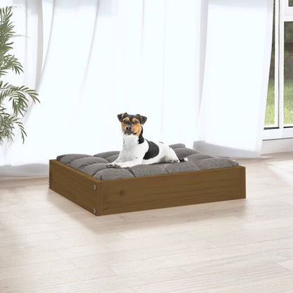 Vidaxl Cama Para Perros Madera Maciza Pino Marrón Miel 51,5x44x9 Cm_4