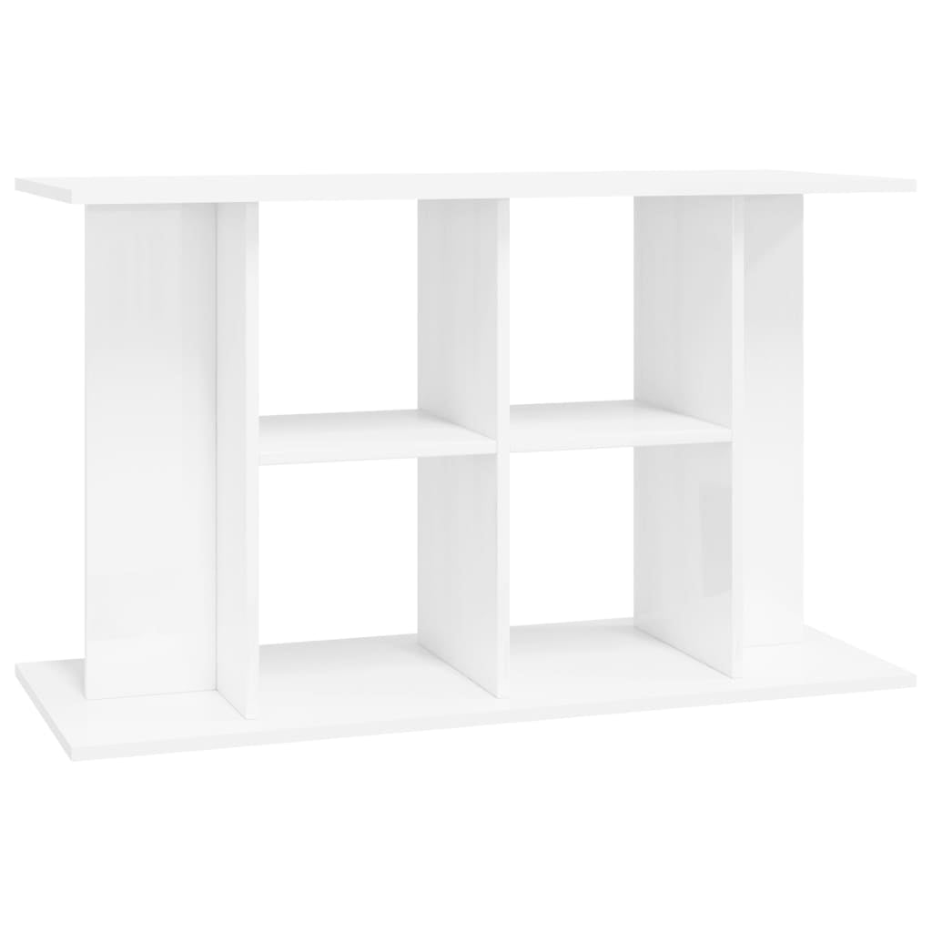 Vidaxl Soporte De Acuario Madera Ingeniería Blanco Brillo 100x40x60 Cm_0