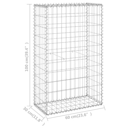 Muro De Gaviones Con Cubiertas Acero Galvanizado 60x30x100 Cm / Vetonek_3