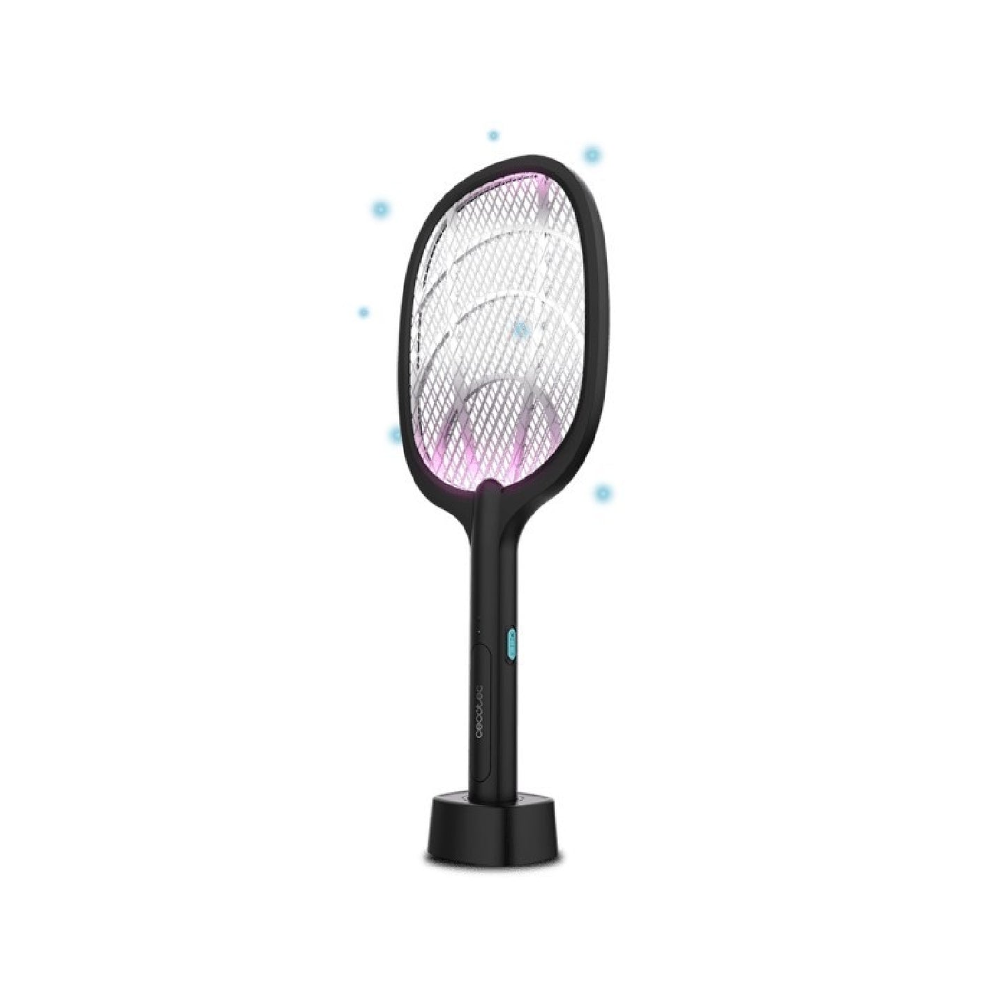 Raqueta Matamoscas Y Mosquitos Eléctrico Portátil Byefly 1000 Paddle. 2 En 1: Matamosquitos Y Lámpara, 3000 V Y Batería De 1200 Mah, Incluye Base Pa_0