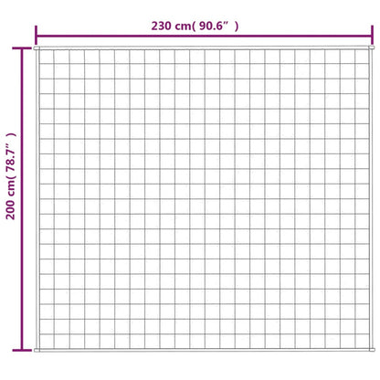 Vidaxl Manta Con Peso Tela Gris 200x230 Cm 9 Kg_5