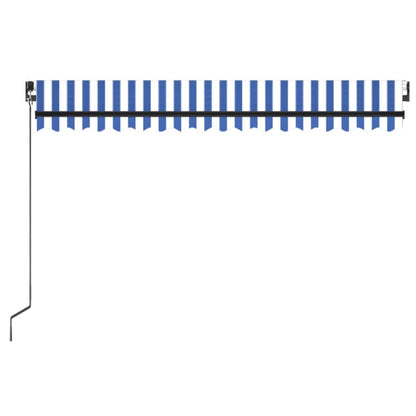 Toldo Automático Retráctil Azul Y Blanco 450x350 Cm_3