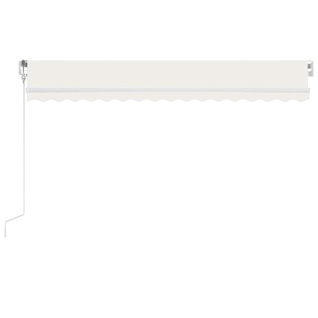 Toldo Automático Con Led Y Sensor De Viento Crema 400x350 Cm_2