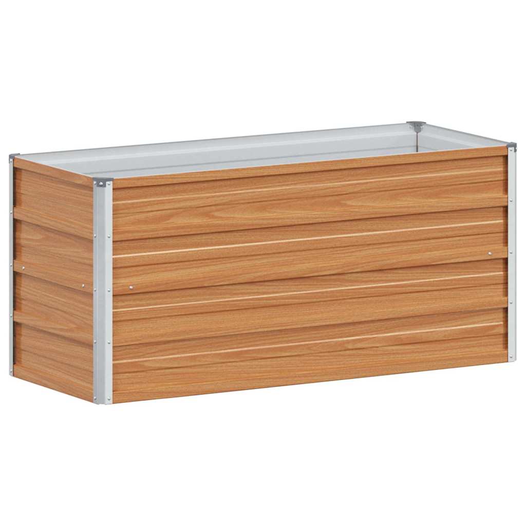 Arriate Elevado Marrón Claro 100 X 40 X 45 Cm Acero Galvanizado_0