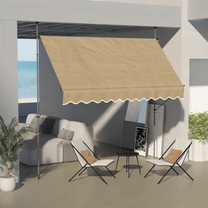 Outsunny Toldo Manual Retráctil 3x1,2 M Altura Ajustable Con Manivela 210-300 Cm_1