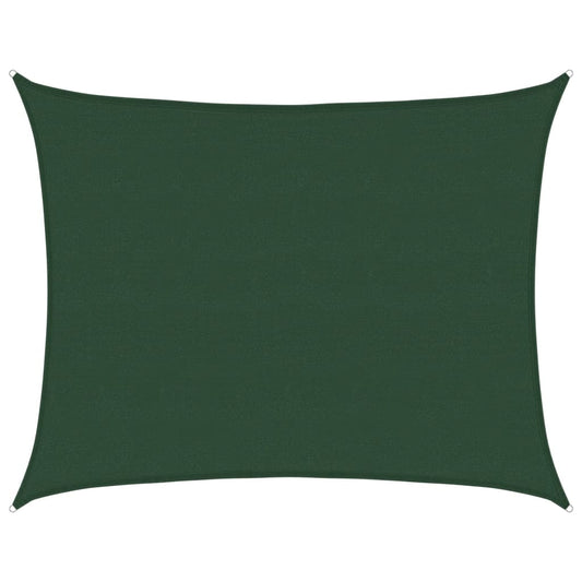 Vidaxl Toldo De Vela Hdpe Verde Oscuro 160 G/m² 6x8 M_0