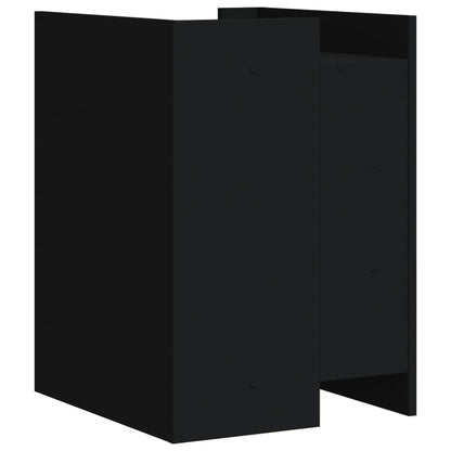 Mesita De Noche Madera De Ingeniería Negro 45x50x65 Cm_4