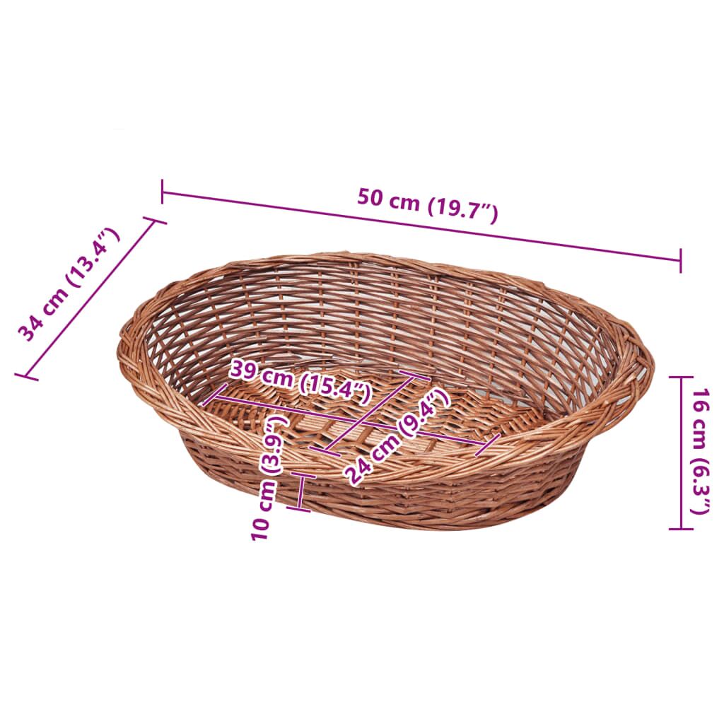 Vidaxl Cesta Para Perros/cama Para Mascotas Sauce Natural 50 Cm_2