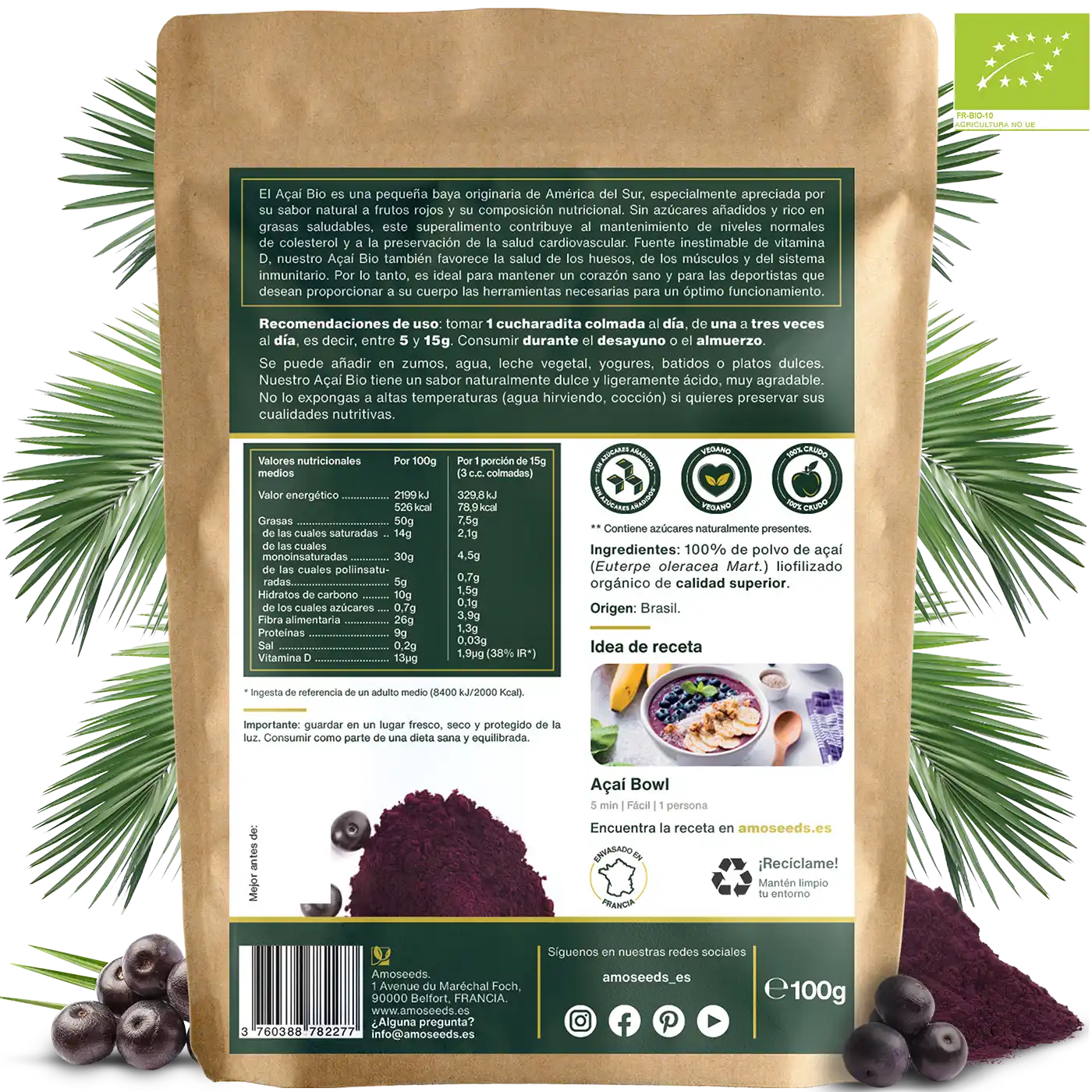 Açaí En Polvo Bio 100g_4