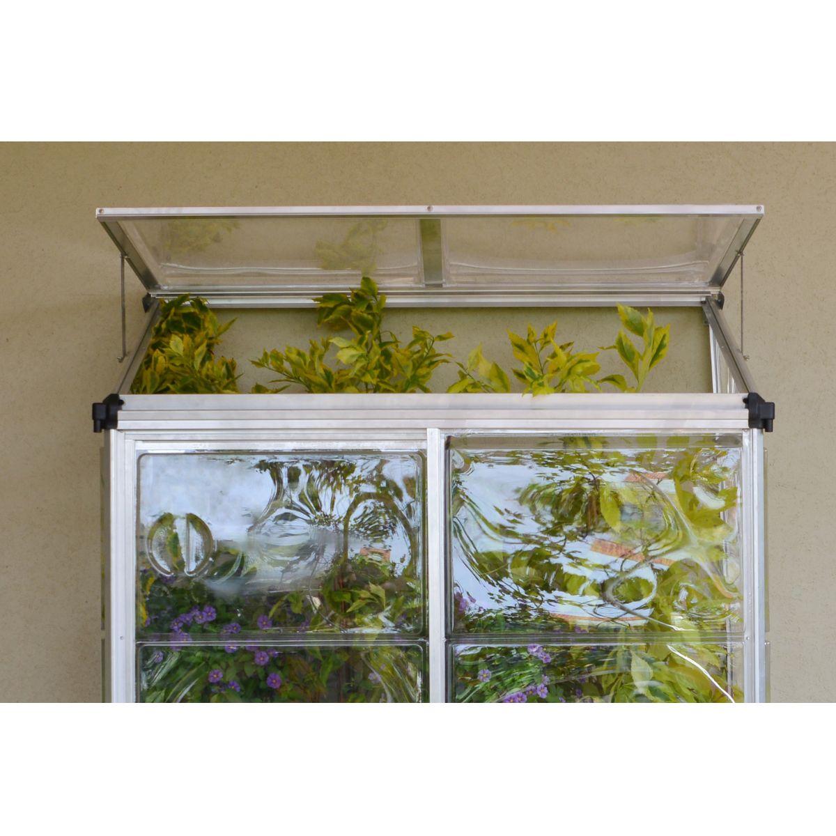 Invernadero adosado Lean To 125x63.5x160 cm