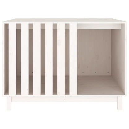 Cama Para Perros Madera Maciza De Pino Blanco 100x70x72 Cm / Vetonek_1