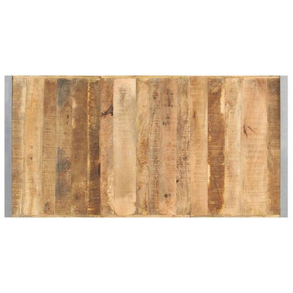 Mesa De Centro De Madera De Mango Rugosa 180x90x40 Cm_1