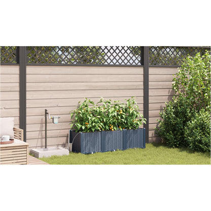 Vidaxl Jardineras Gris 120 X 40 X 37.5 Cm Acero_3