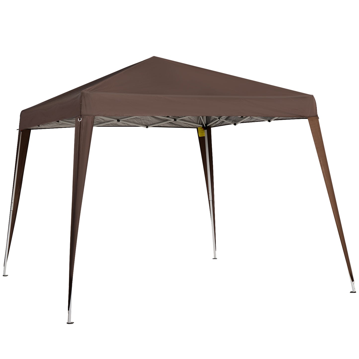 Outsunny Carpa Plegable 2,4x2,4 M De Jardín Pop Up Cenador De Acero Y Tela_0