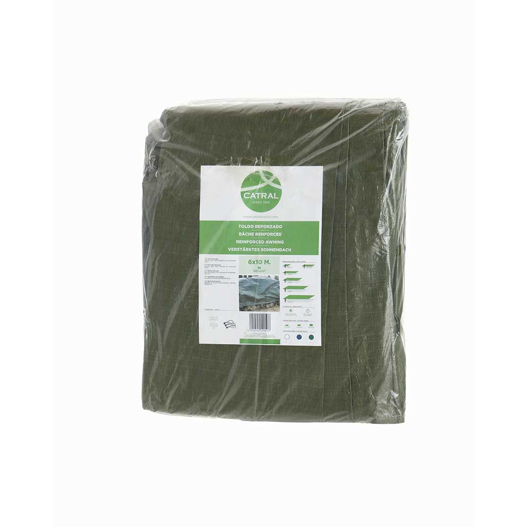 Toldo Reforzado Verde - Protección Durable Para Exteriores 3x2 M / Multicolor_0