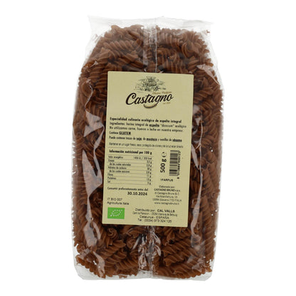 Espirales Espelta Integral DICOCCUM ECO Castagno 500 g