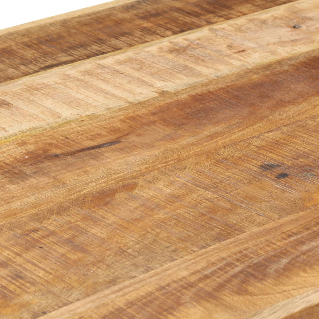 Mesa De Comedor Madera Maciza De Mango Rugosa 200x100x75 Cm_4