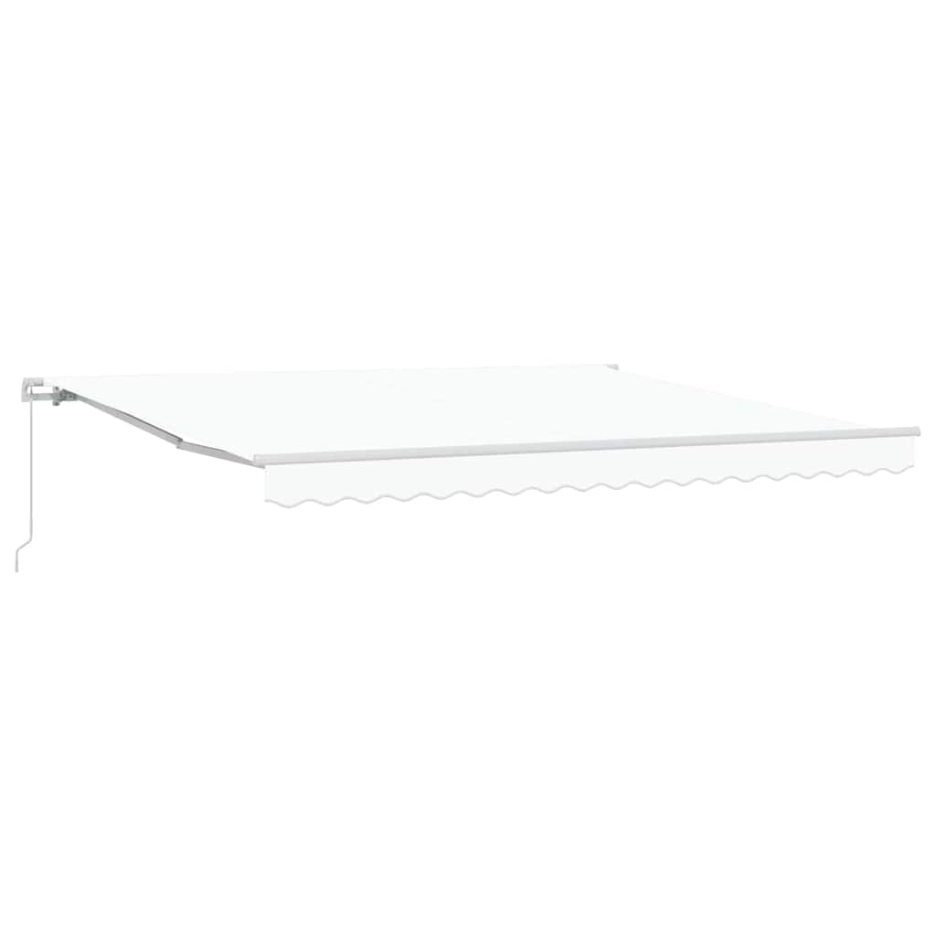 Toldo Retráctil Blanco 400 X 350 X 165 Cm Poliéster Y Aluminio_0