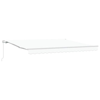 Toldo Retráctil Blanco 400 X 350 X 165 Cm Poliéster Y Aluminio_0
