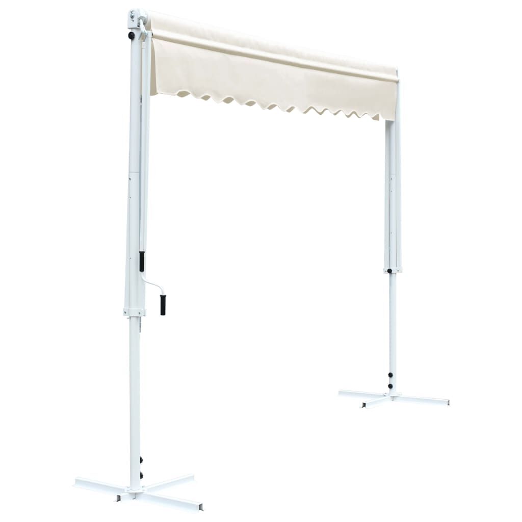 Vidaxl Toldo Independiente 3x3 M Color Crema_3