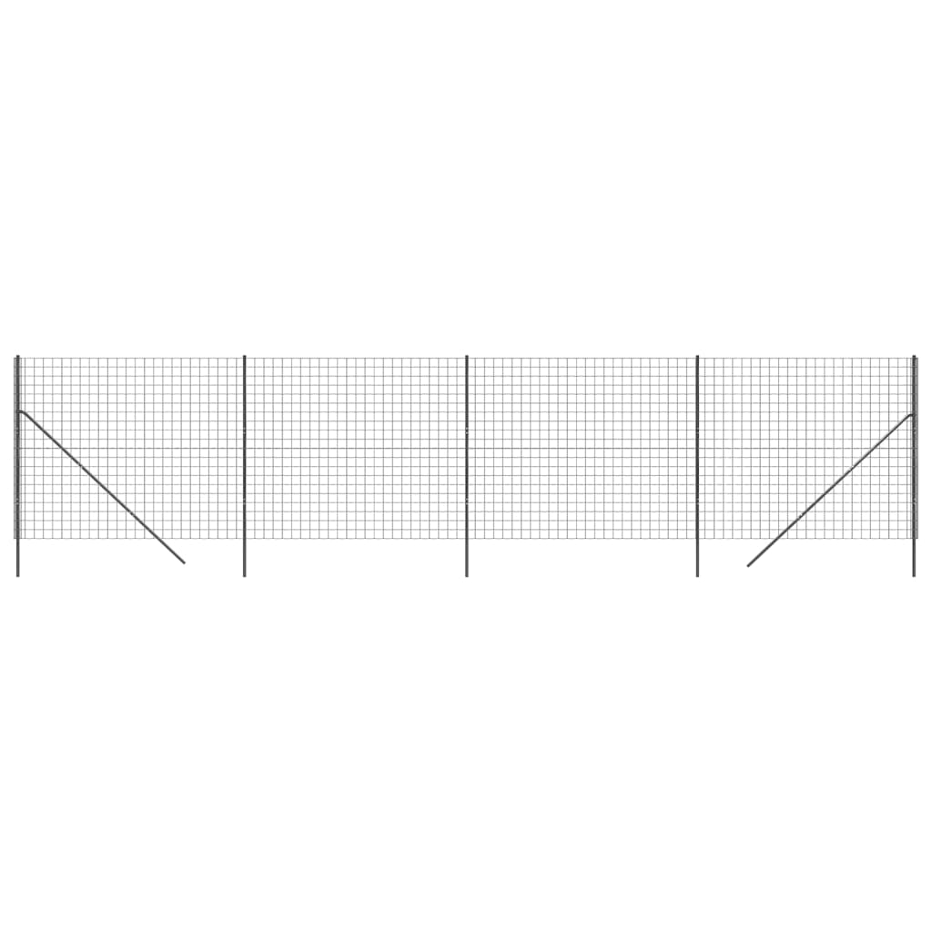 Cerca De Alambre De Acero Galvanizado Gris Antracita 2,2x10 M / Vetonek_3