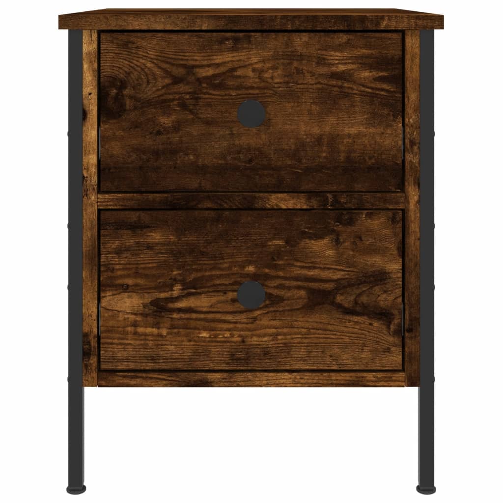 Mesitas Noche 2 Uds Madera Ingeniería Roble Ahumado 40x42x50 Cm_4