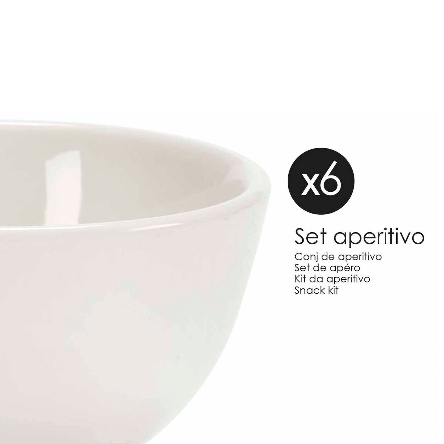 Juego 6 Multiusos Redondos Porcelana Colección Vessia_2